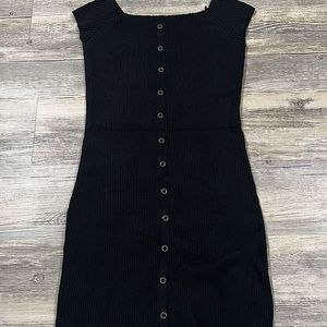Emory park, mini black dress with buttons. Hardly ever worn. Very good condition